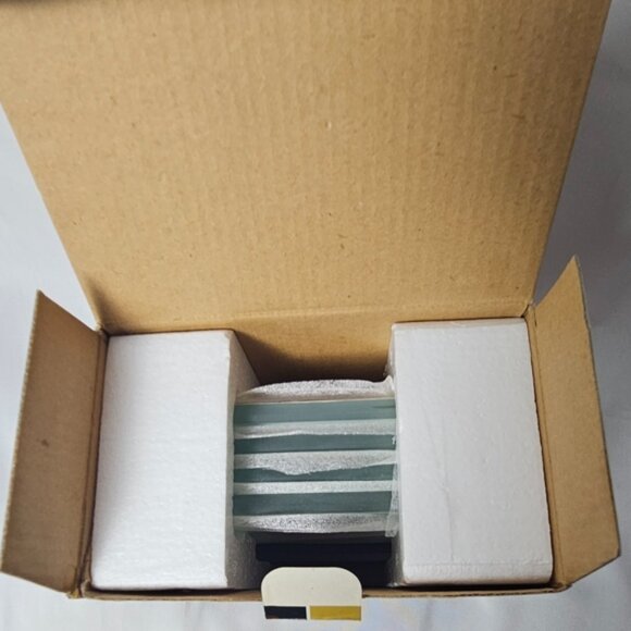 Coasters Set of 4 Beveled Glass Sarah Peyton Home Wood Holder Pictures NIB T13 - Picture 5 of 6